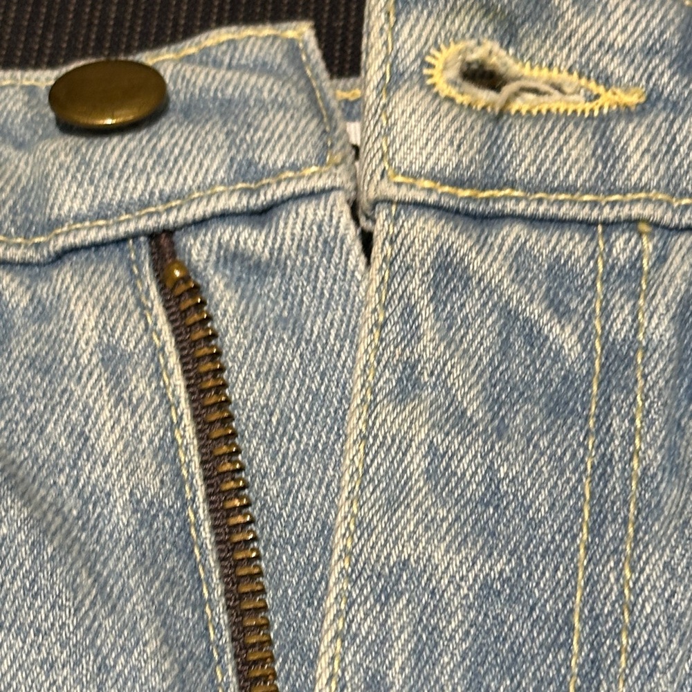 American Apparel Light Blue Jean Shorts - Picture 2 of 5